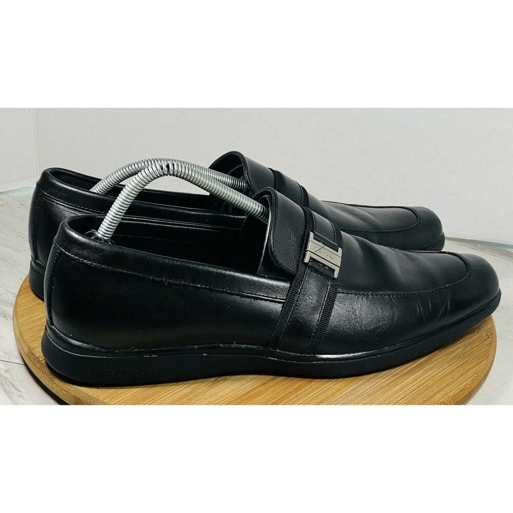 Calvin Klein Men’s Dress Flat Shoe JOSIAH size 11.5 Black